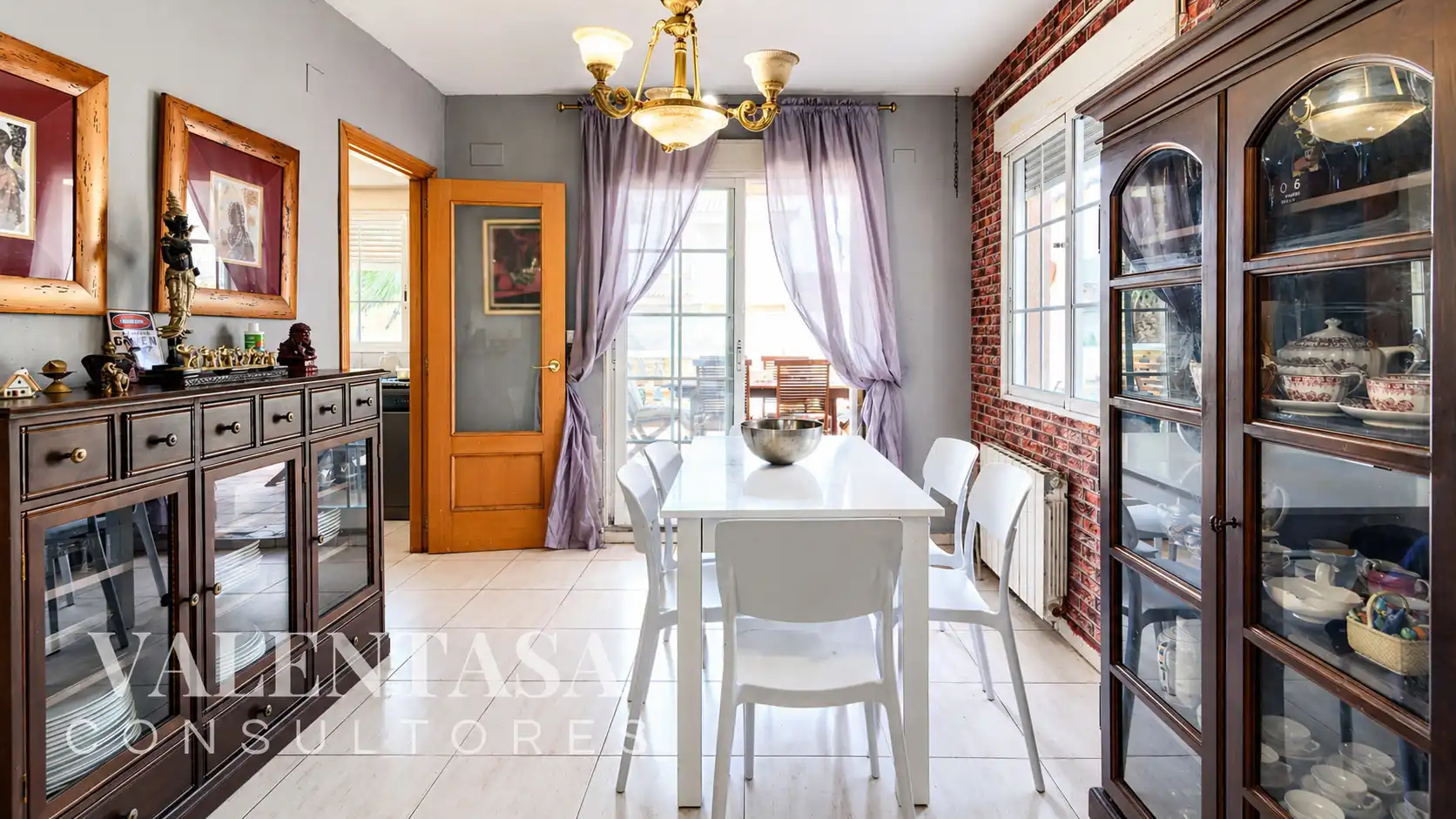 Dining room of Houses for sale in L'Eliana  with Air Conditioner, Heating and Private garden