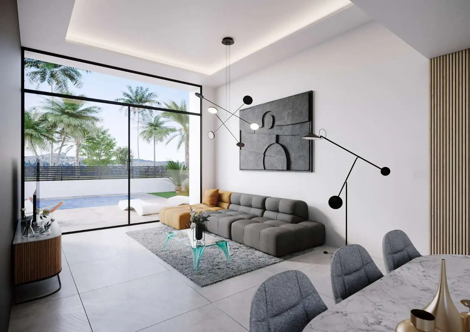 Sala de estar de Casa o chalet en venta en Alhama de Murcia con Aire acondicionado, Trastero y Piscina