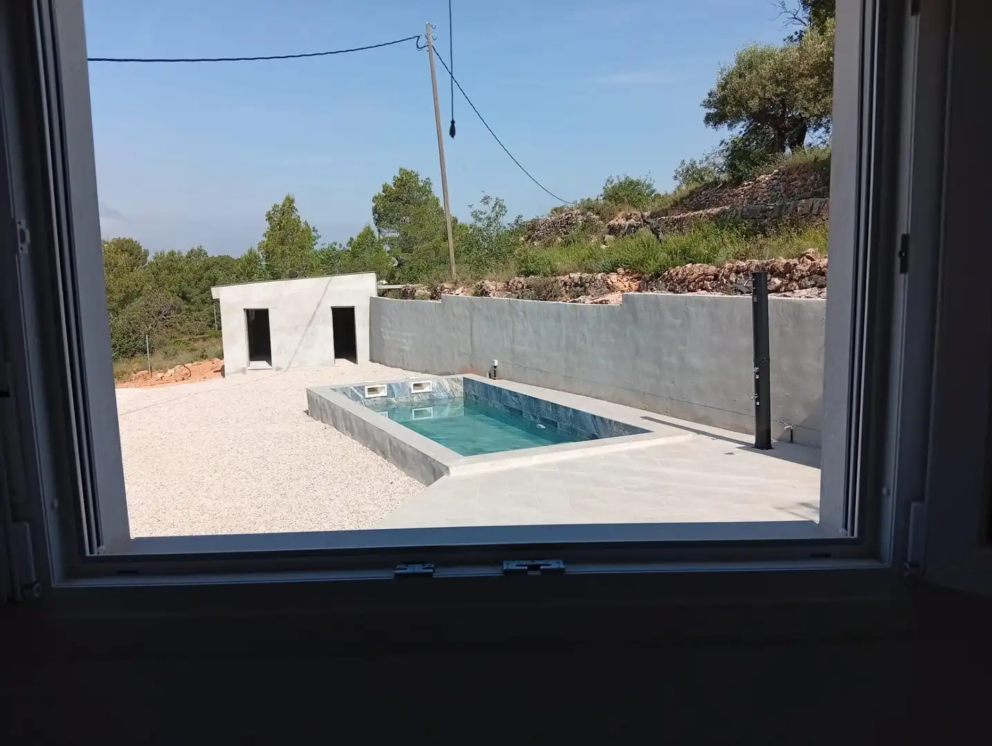 Swimming pool of Country homes for sale in Tortosa  with Air Conditioner, Private garden and Storage room