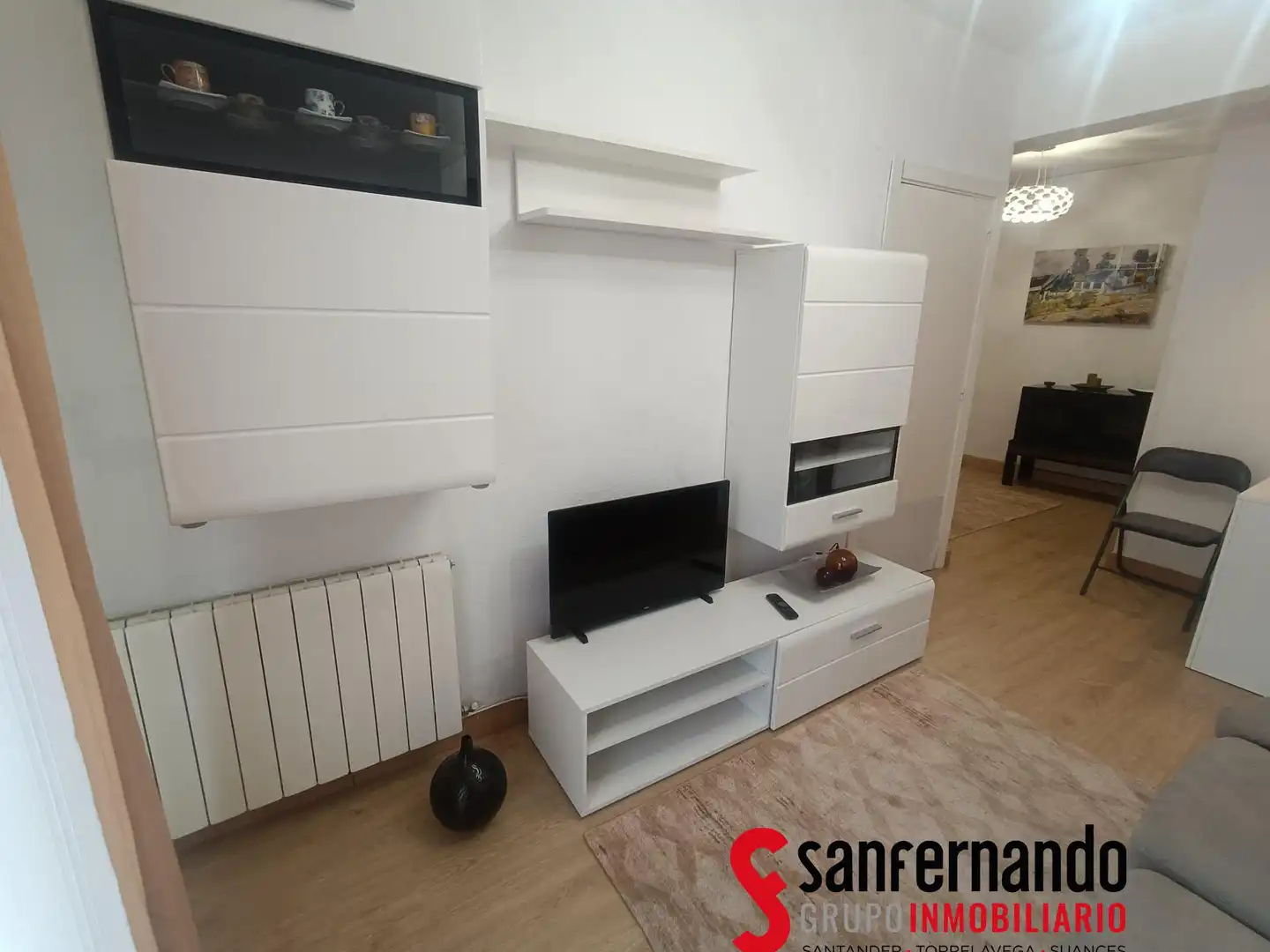 Living room of Flat for rent in Santander  with Heating, Furnished and Balcony