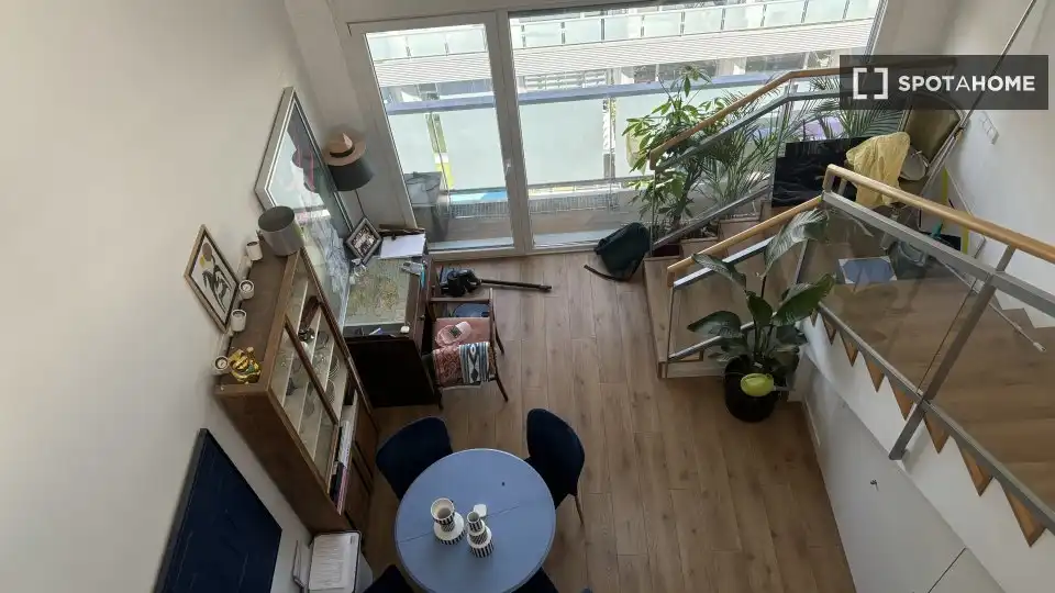 Balcony of Flat for rent in Madrid  with Air Conditioner, Heating and Furnished