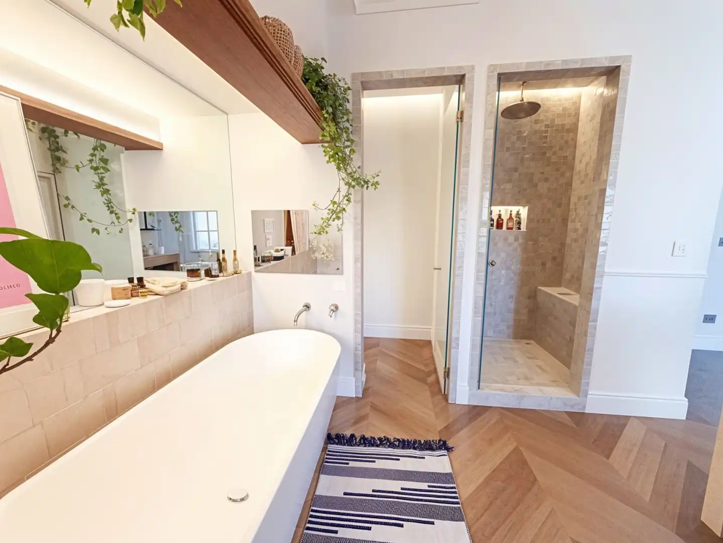 Badezimmer von Dachboden zum Verkauf in  Palma de Mallorca mit Klimaanlage, Heizung und Terrasse