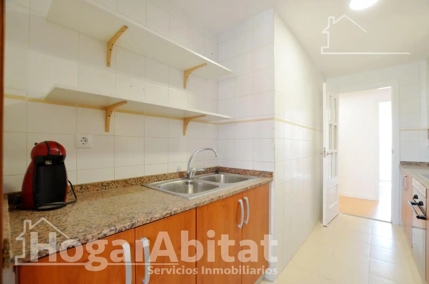Kitchen of Flat for sale in Gandia  with Parquet flooring and Balcony