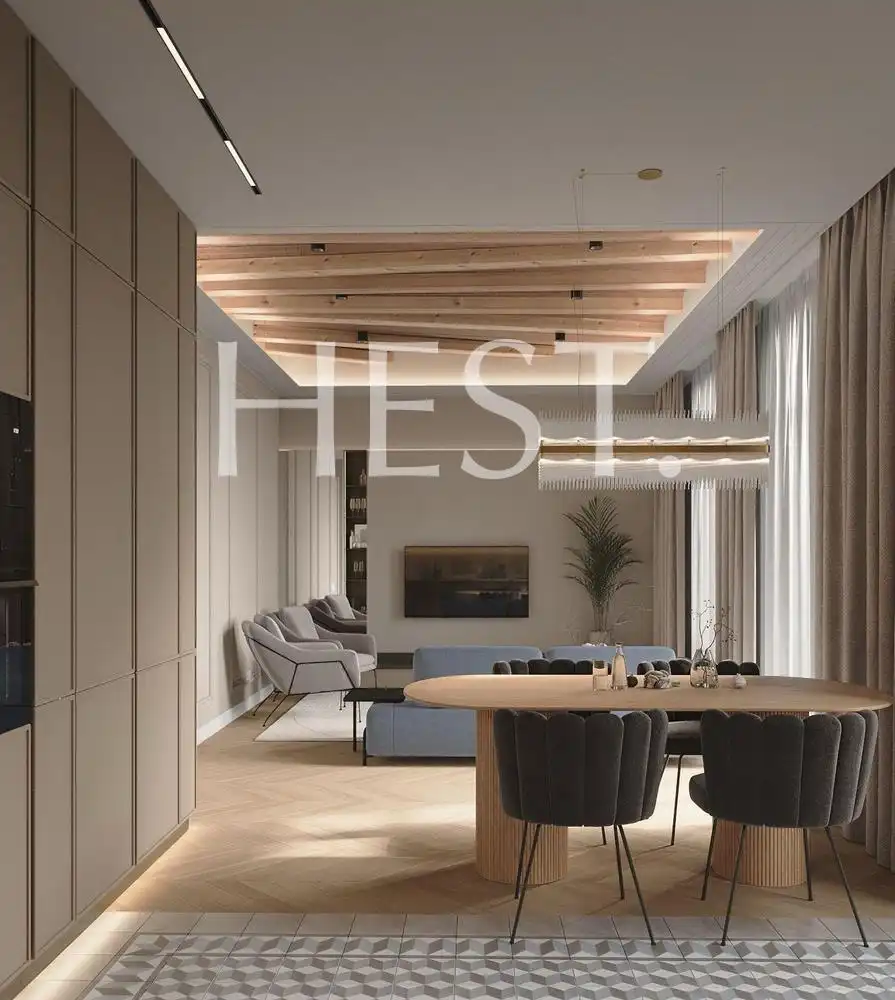 Sala de estar de Piso en venta en  Barcelona Capital con Aire acondicionado, Calefacción y Parquet