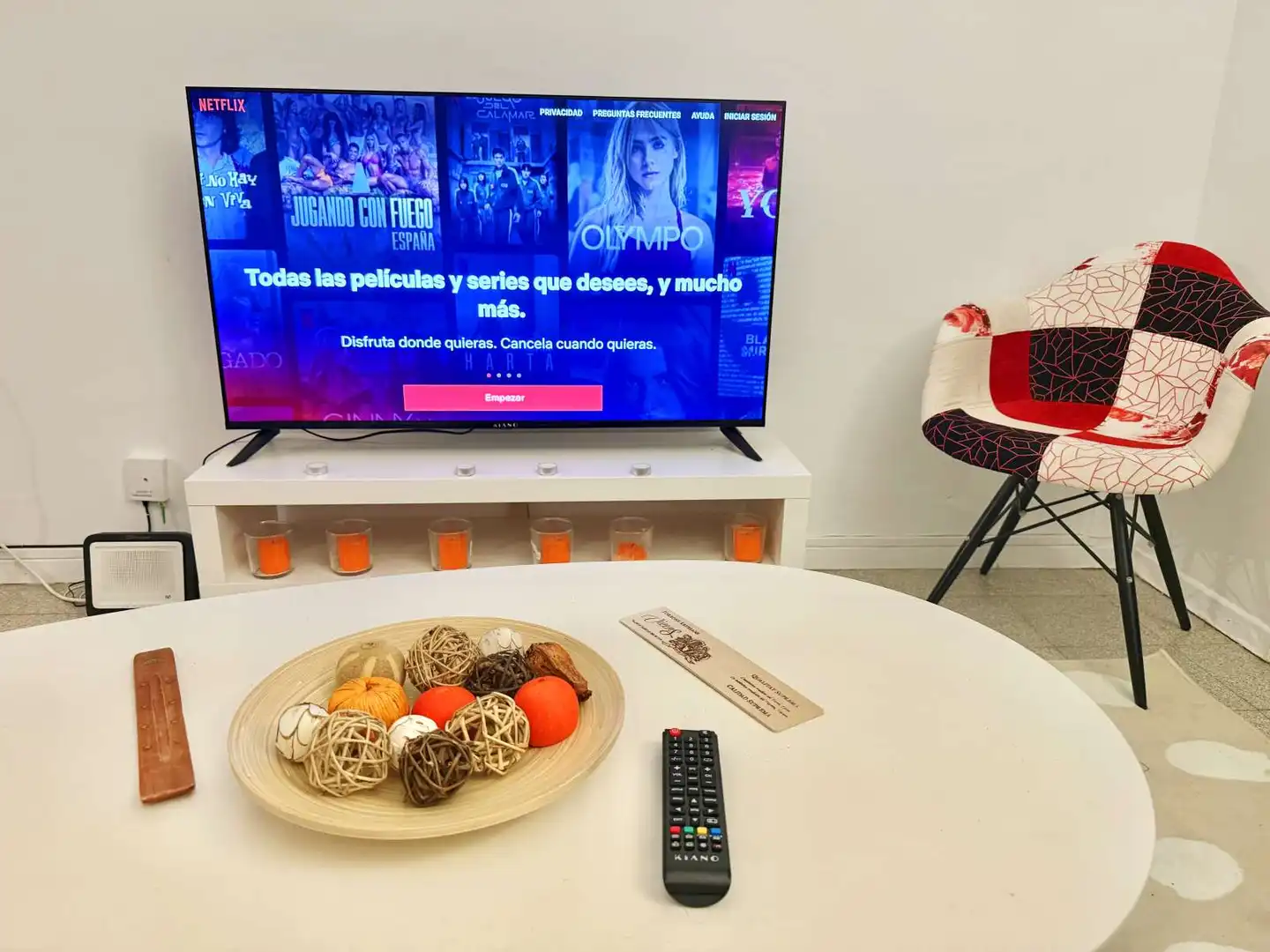 Sala d'estar de Apartament per a compartir en Barcelona amb Aire condicionat, Terrassa i Moblat