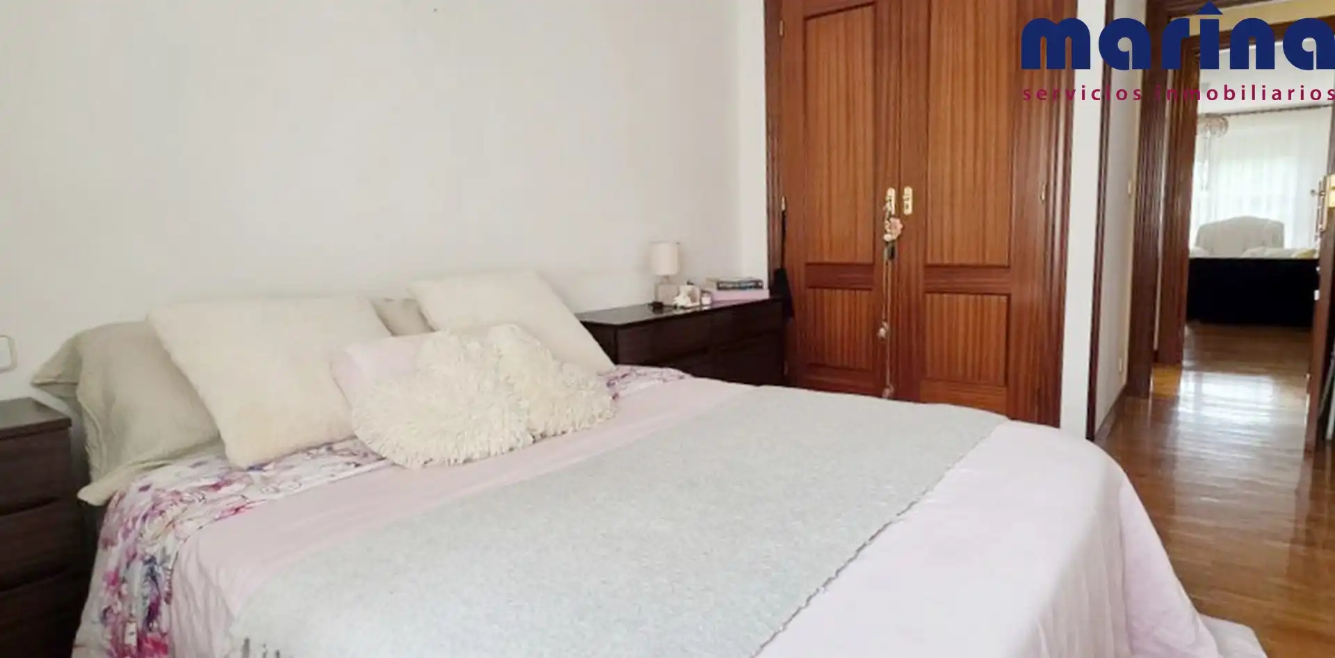 Bedroom of Flat for sale in  Pamplona / Iruña  with Heating, Parquet flooring and Storage room
