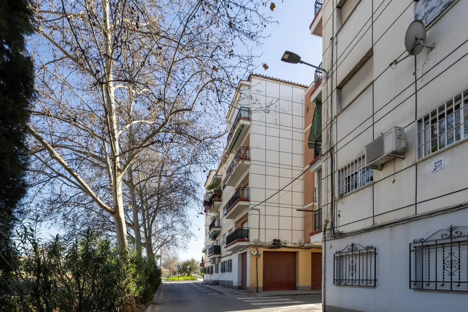 Exterior view of Flat for sale in Granada  with Parquet flooring, Terrace and Washing machine