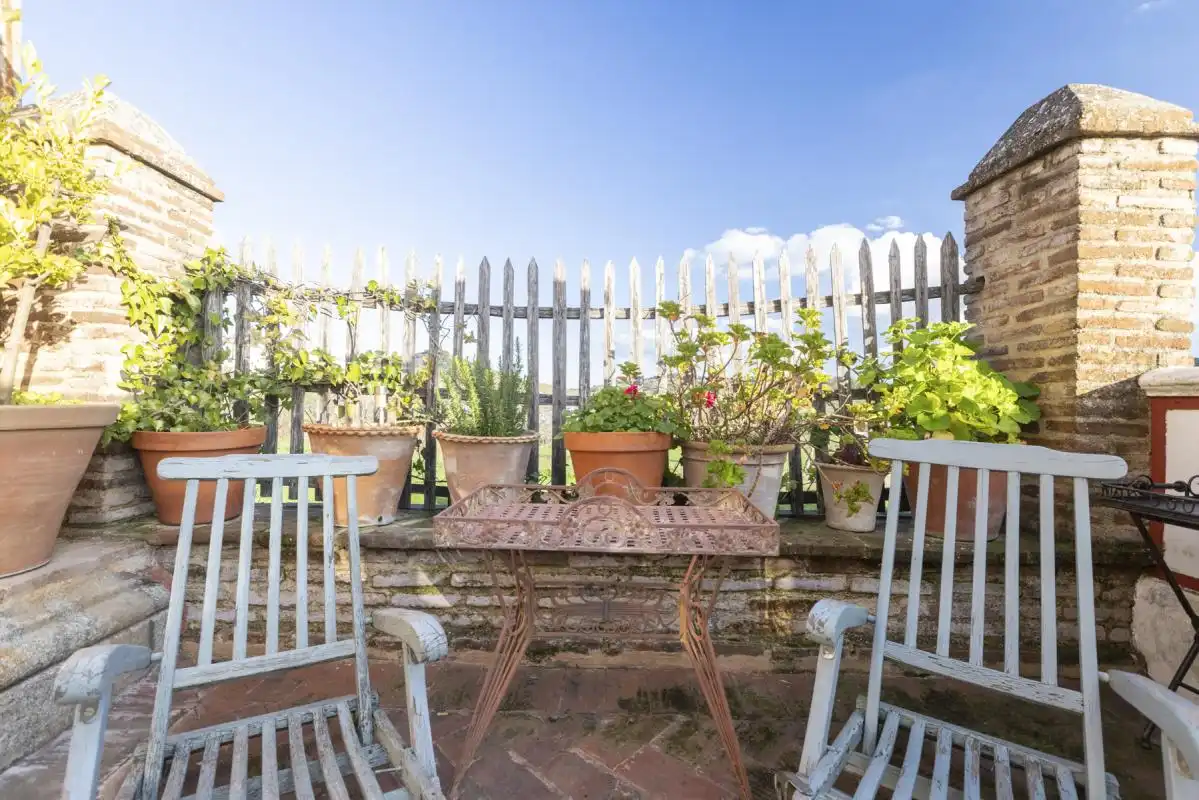 Terraza de Casa o chalet en venta en Cazalla de la Sierra con Aire acondicionado, Calefacción y Jardín privado