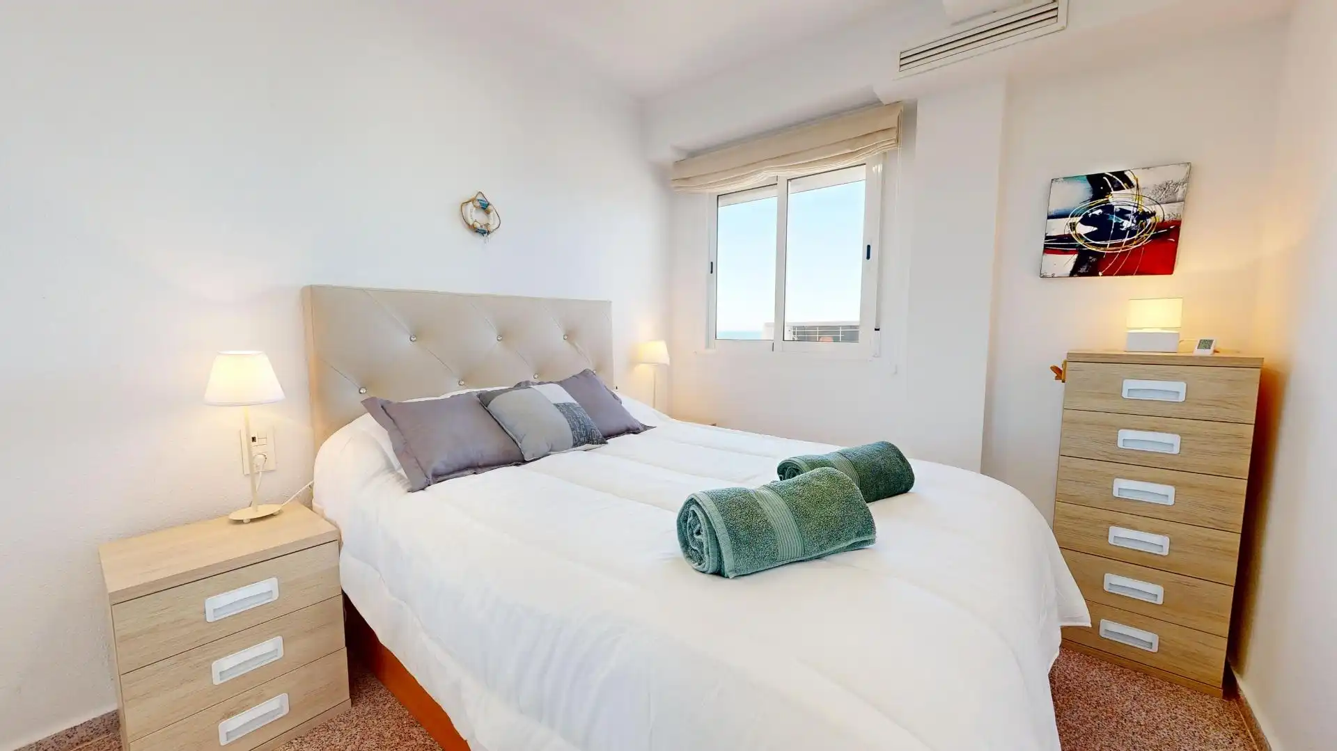 Dormitori de Apartament de lloguer en Elche / Elx amb Aire condicionat, Calefacció i Terrassa