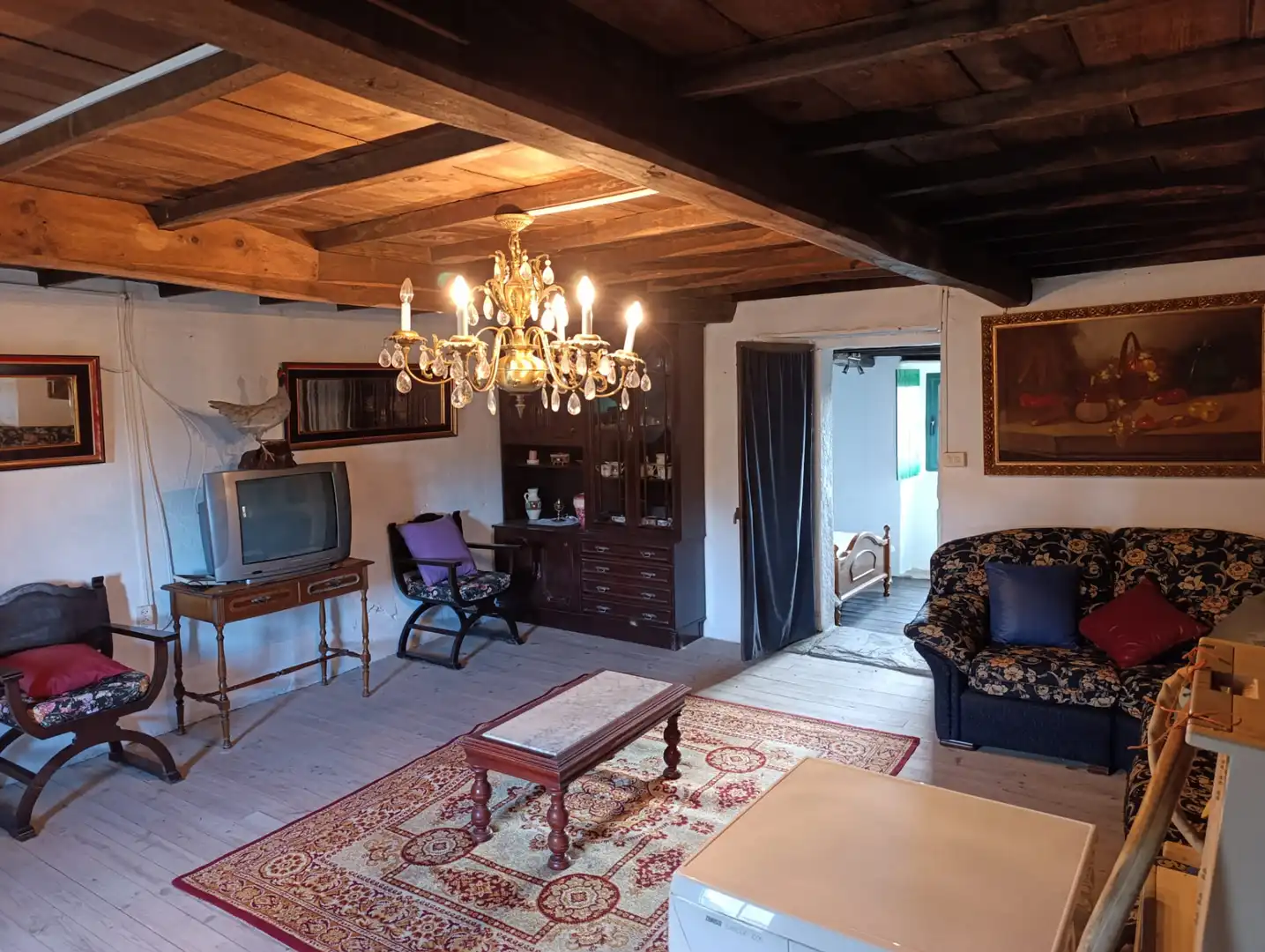 Sala d'estar de Casa o xalet en venda en Taboada amb Jardí privat, Terrassa i Traster