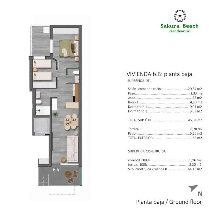 Apartamento con piscina en venta en Torre de la Horadada, imagen 25