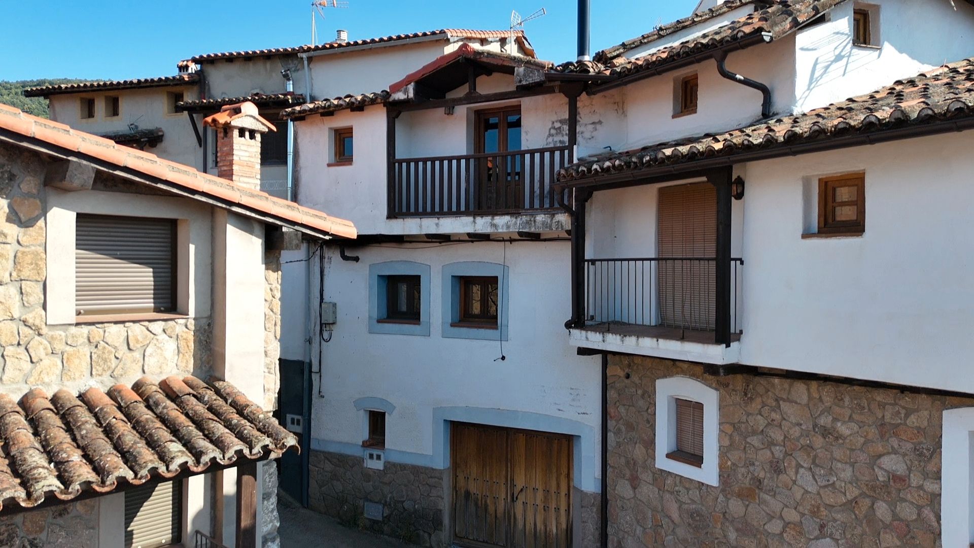 Exterior view of Country house for sale in Casas del Castañar  with Heating, Furnished and Washing machine