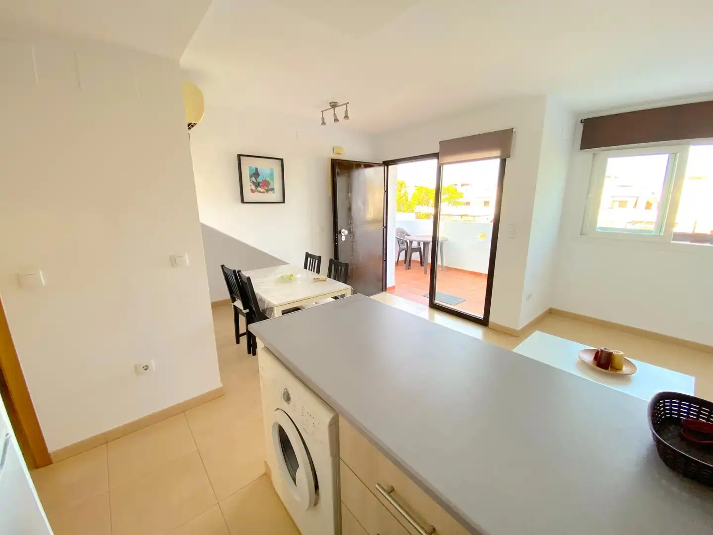 Cocina de Apartamento en venta en Alhama de Murcia con Aire acondicionado, Jardín privado y Amueblado