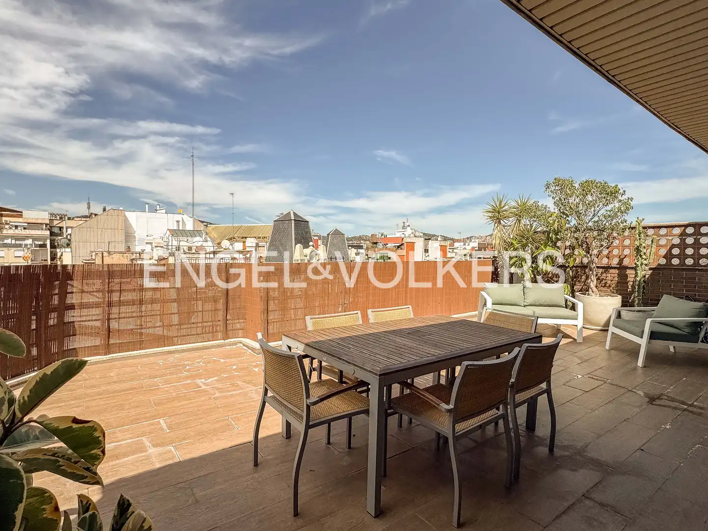 Terraza de Ático de alquiler en Barcelona con Aire acondicionado, Calefacción y Parquet