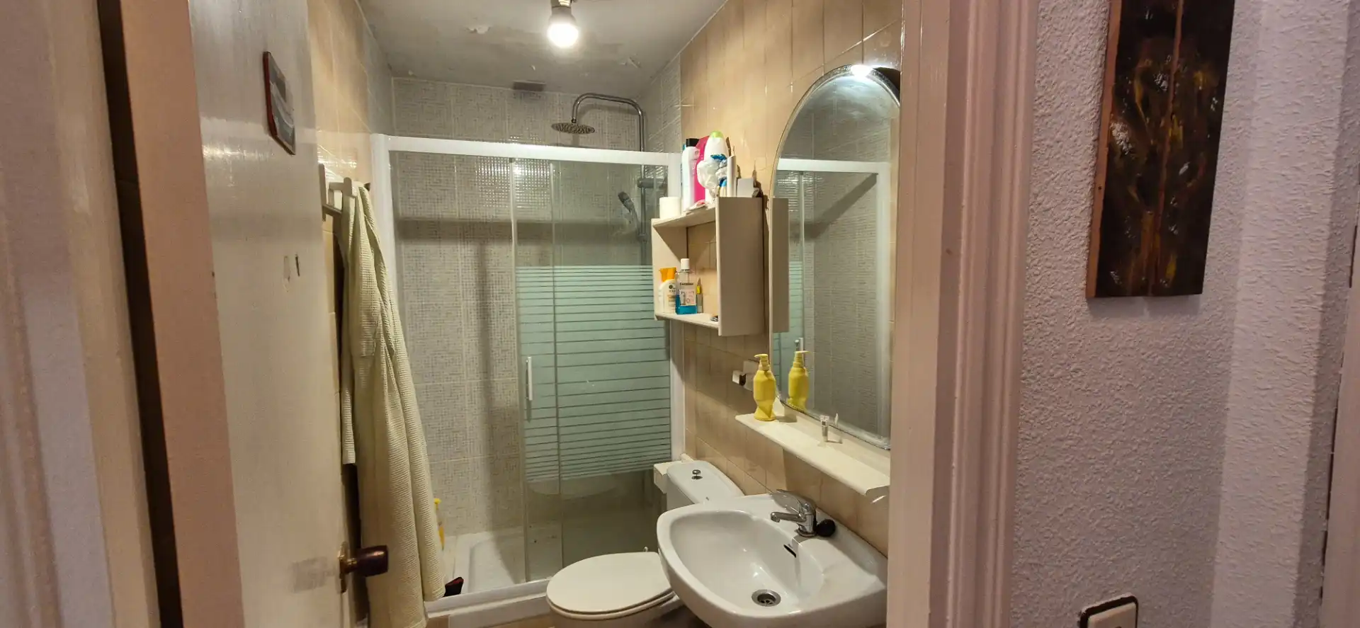 Baño de Casa adosada en venta en Roquetas de Mar con Aire acondicionado, Terraza y Piscina