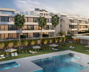 Exterior view of Planta baja for sale in Estepona  with Air Conditioner and Terrace