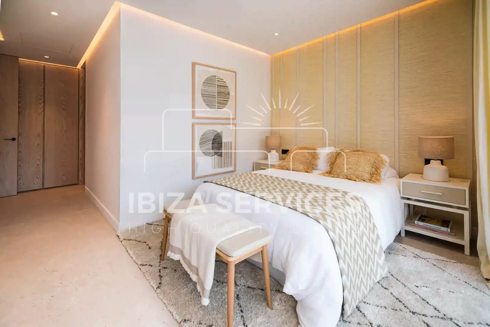 Habitación de Casa o chalet en venta en Santa Eulària des Riu con Aire acondicionado, Jardín privado y Piscina
