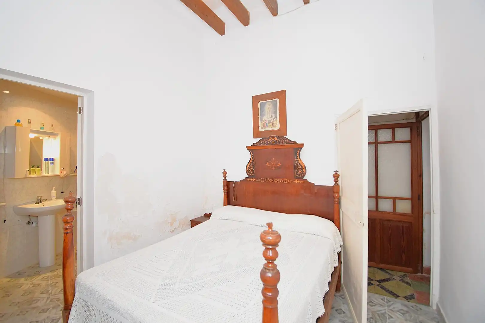 Schlafzimmer von Haus oder Chalet zum Verkauf in Llubí mit Privatgarten