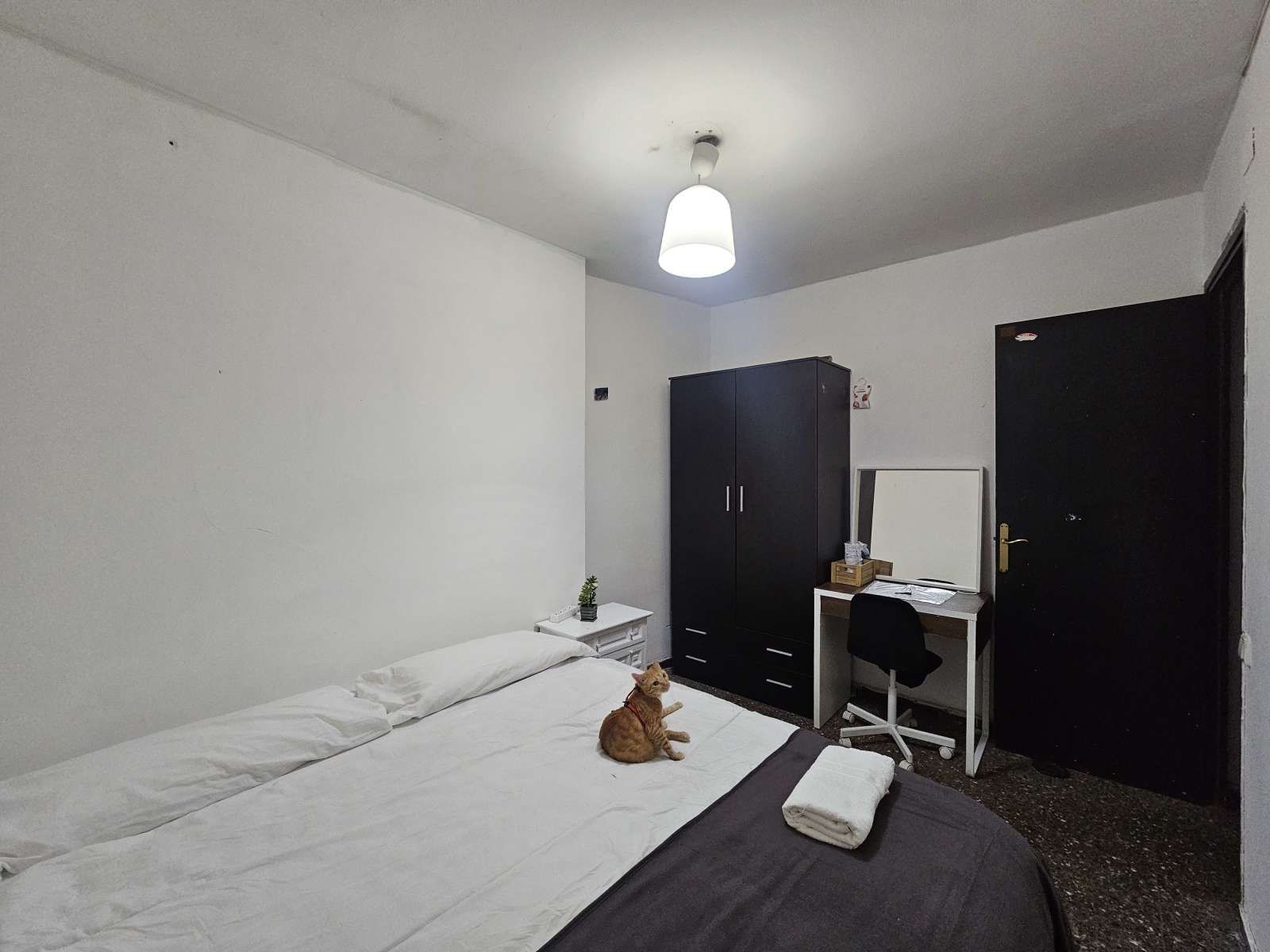 Bedroom of Flat to share in L'Hospitalet de Llobregat  with Air Conditioner and Terrace