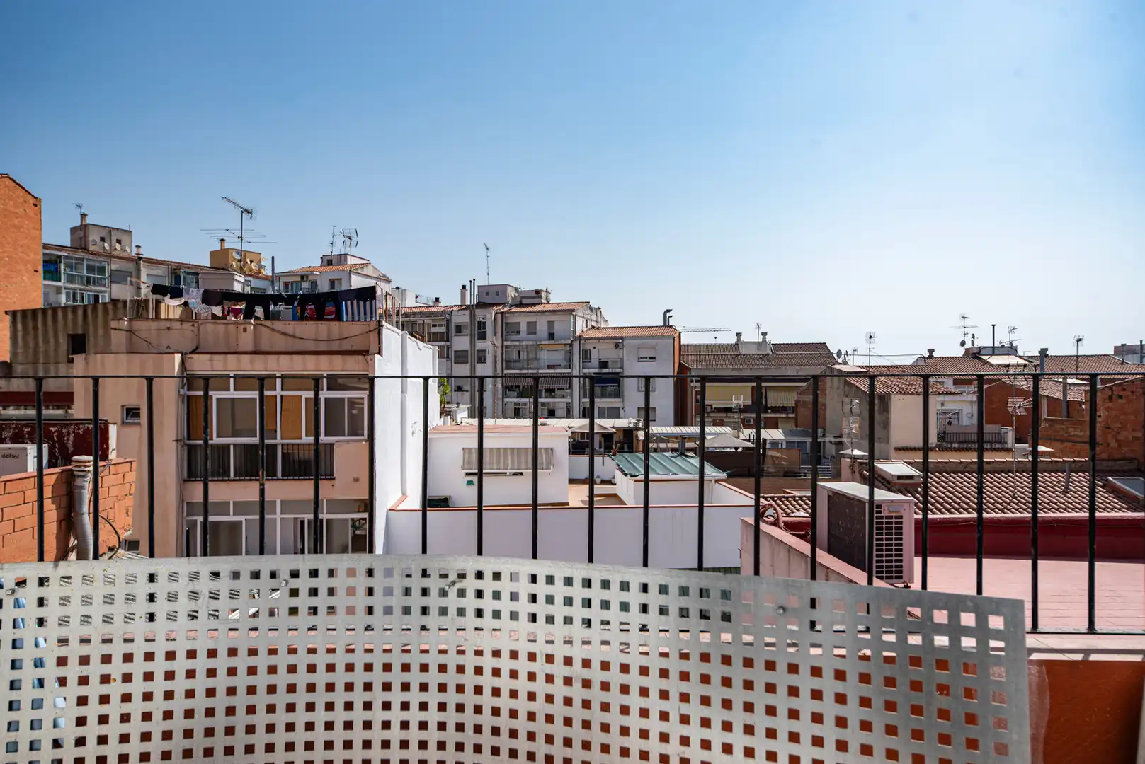 Terrasse von Dachboden zum Verkauf in Mataró mit Parkett, Terrasse und Ofen