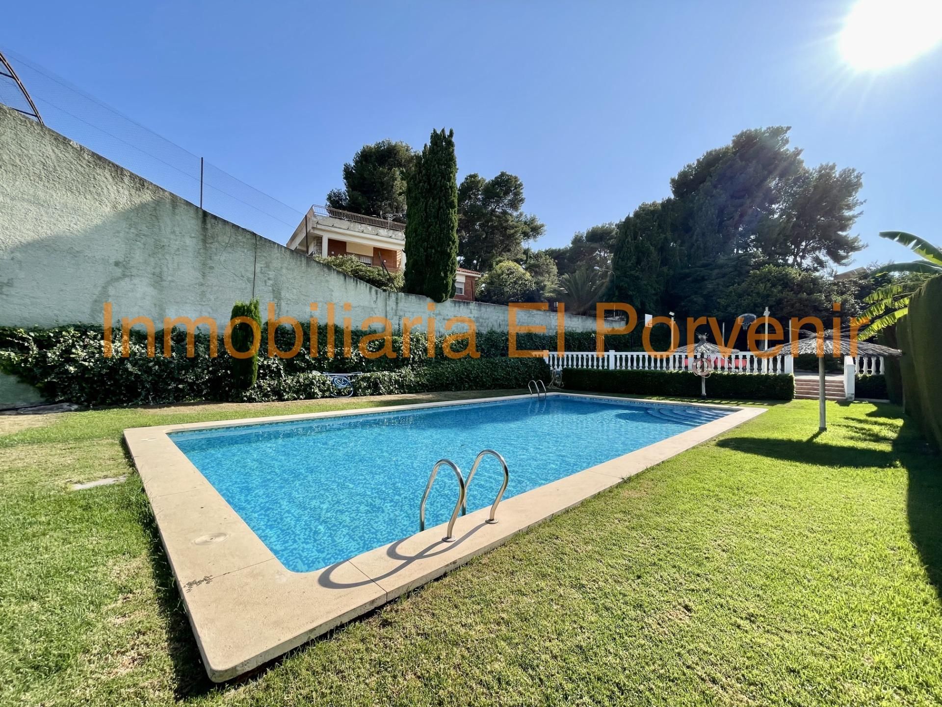 Swimming pool of Single-family semi-detached to rent in Torrent  with Air Conditioner, Heating and Private garden