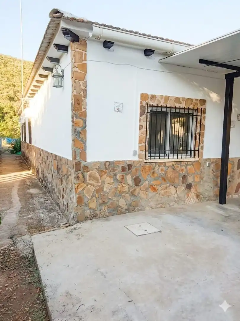 Vista exterior de Casa o xalet en venda en Piedrabuena amb Calefacció, Jardí privat i Terrassa