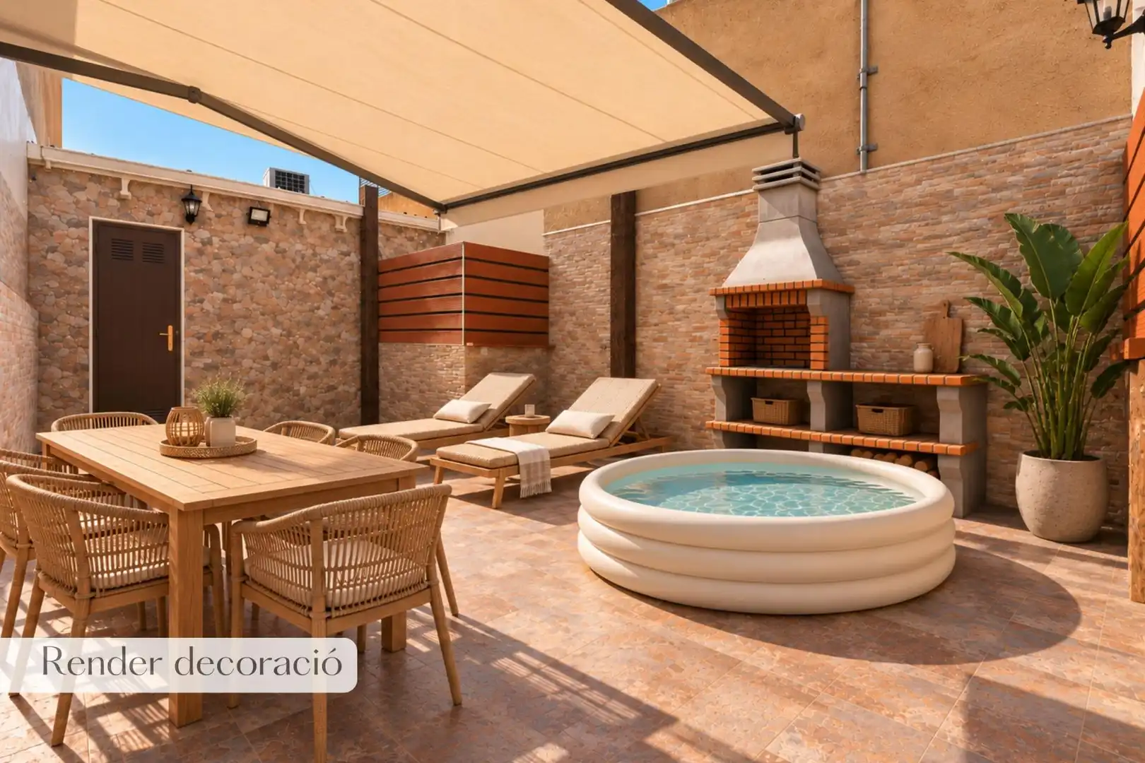 Terraza de Casa adosada en venta en Centre