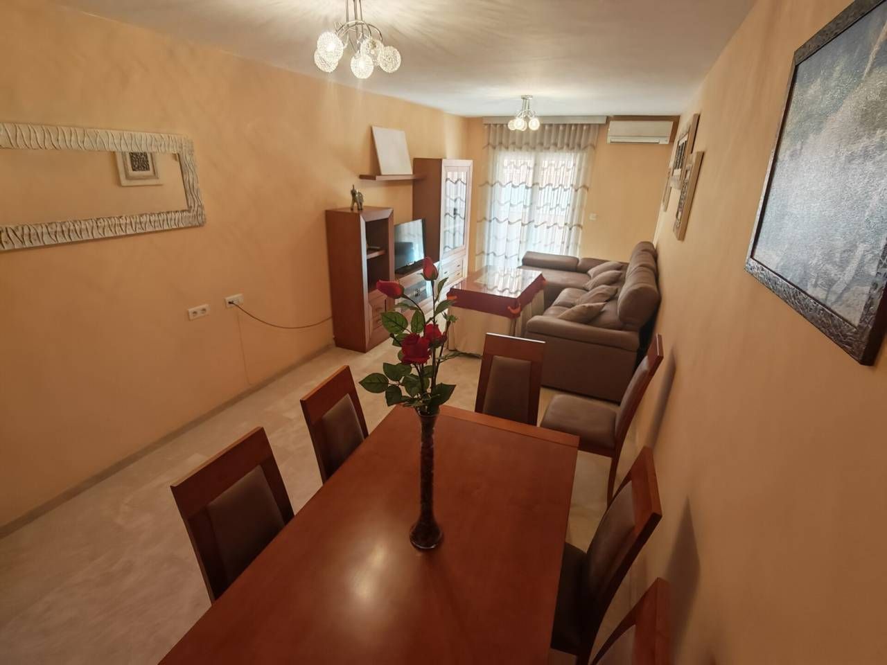 Sala d'estar de Pis en venda en Huétor Tájar amb Aire condicionat, Calefacció i Traster