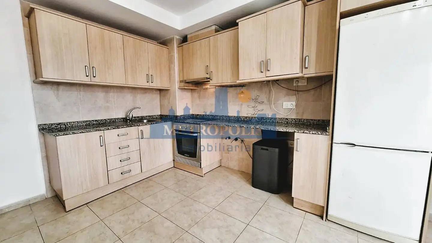 Kitchen of Flat for rent in Burriana / Borriana  with Furnished