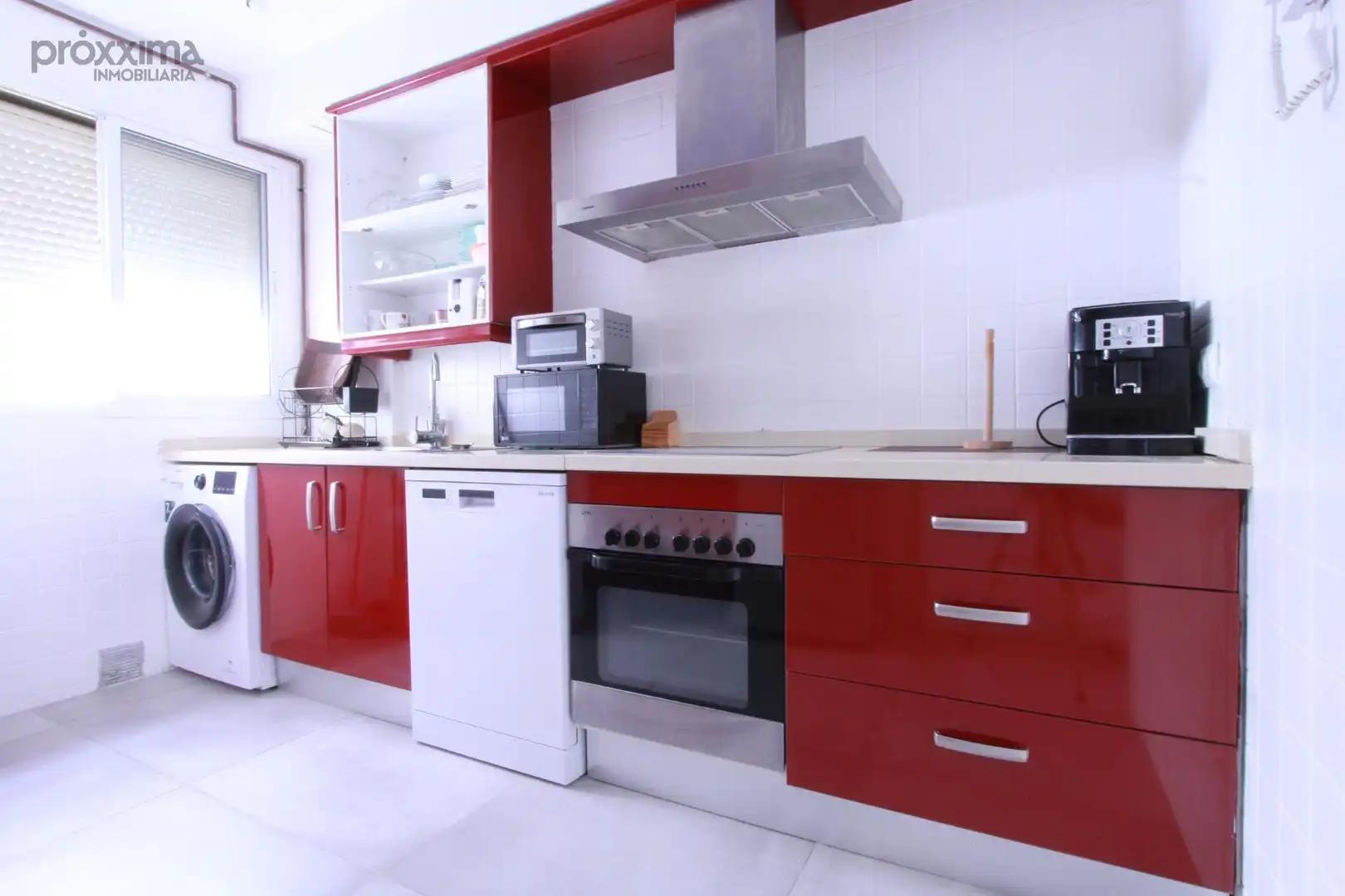 Kitchen of Flat for rent in Sevilla  with Air Conditioner, Terrace and Furnished