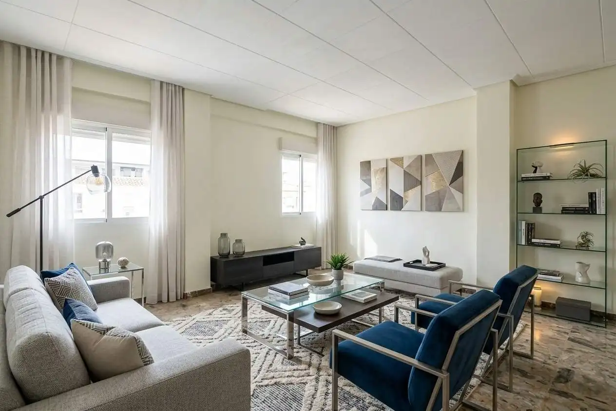 Sala de estar de Piso en venta en Zaragoza