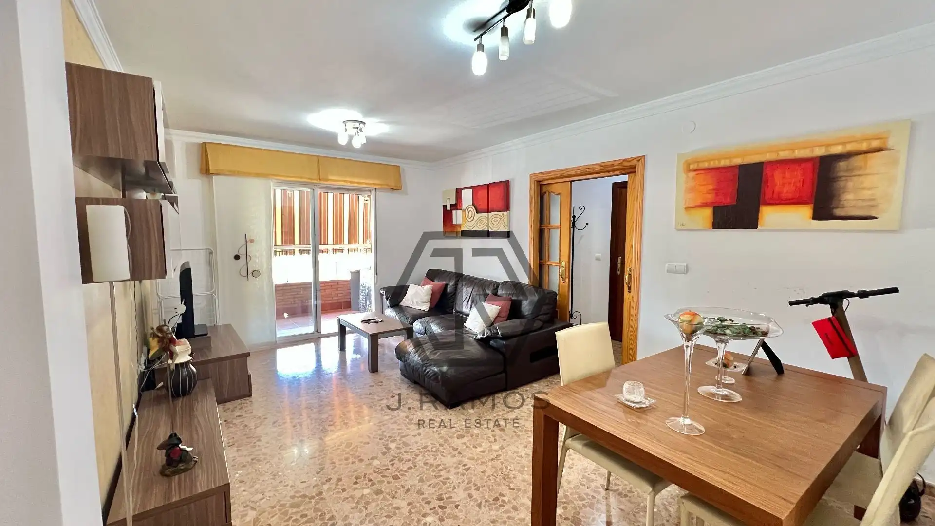 Wohnzimmer von Wohnung zur Miete in Algarrobo mit Klimaanlage, Heizung und Terrasse
