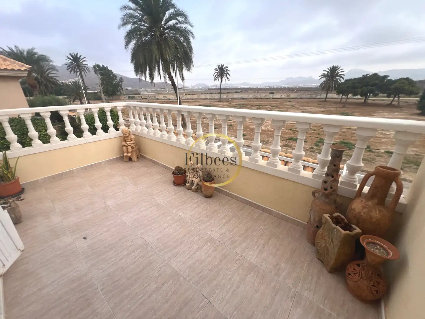 Terrassa de Finca rústica en venda en Mazarrón amb Aire condicionat, Jardí privat i Terrassa