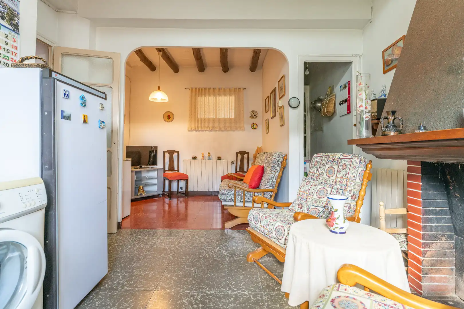Sala d'estar de Casa o xalet en venda en Els Guiamets amb Aire condicionat, Jardí privat i Terrassa