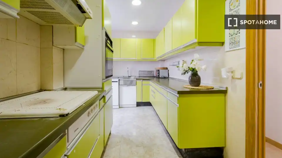 Kitchen of Flat for rent in Madrid  with Air Conditioner, Heating and Furnished