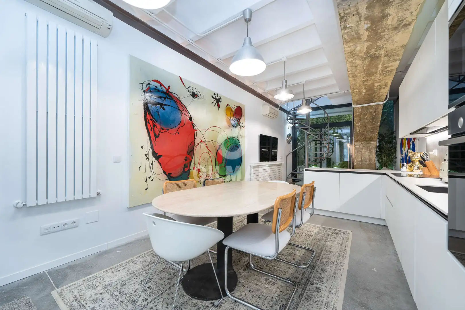 Esszimmer von Wohnung zum Verkauf in Madrid mit Heizung und Privatgarten