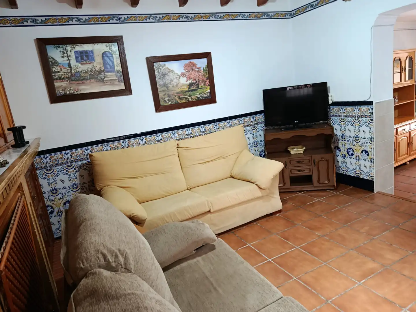 Living room of Detached homes for rent in Villanueva del Trabuco  with Furnished, Oven and Washing machine