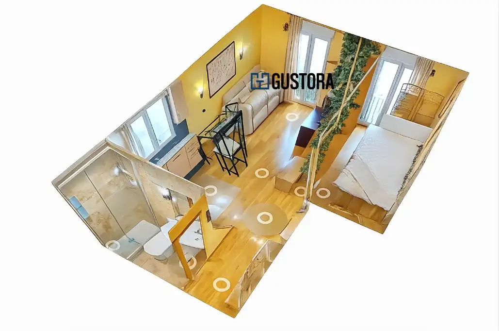 Schlafzimmer von Wohnung zum Verkauf in Donostia - San Sebastián  mit Klimaanlage, Parkett und Möbliert