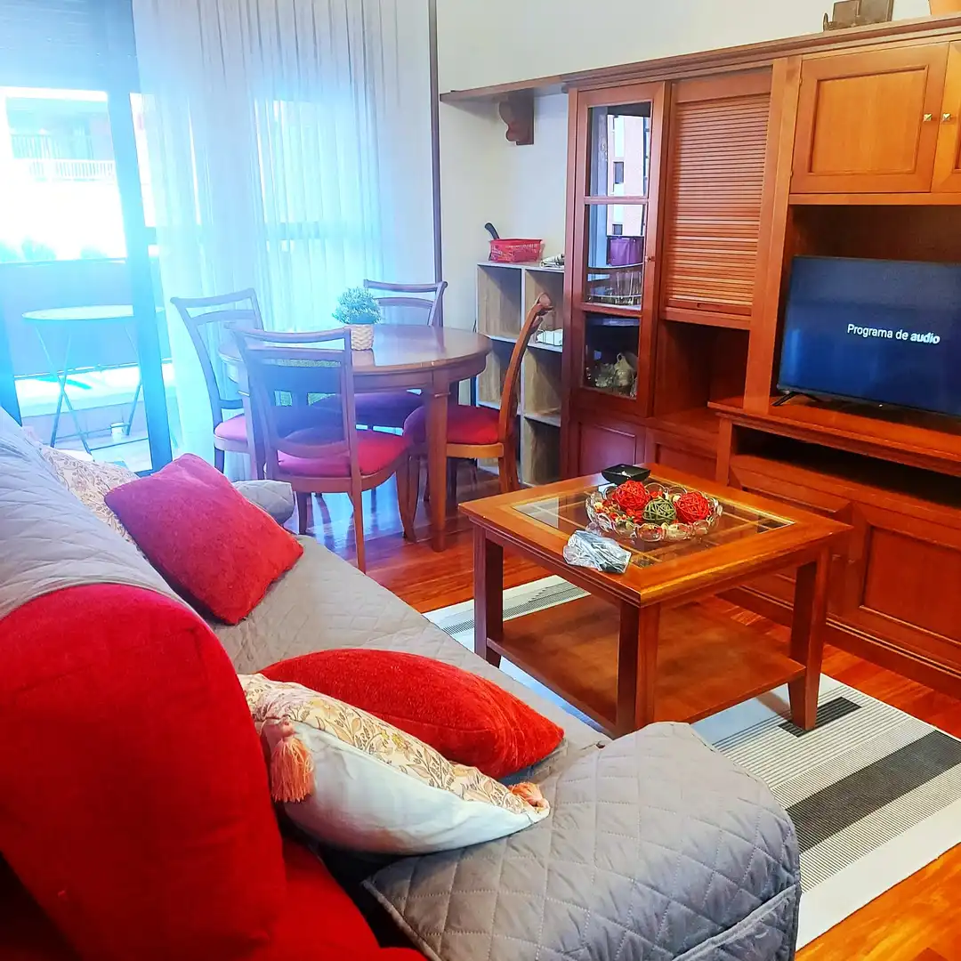 Sala de estar de Piso en venta en Castro-Urdiales con Calefacción, Jardín privado y Terraza