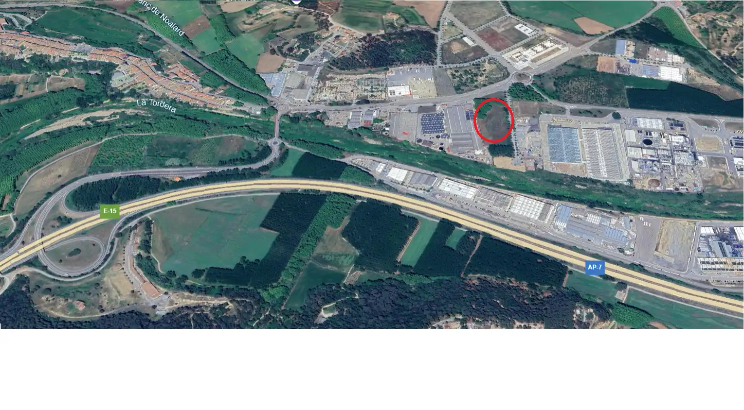 Exterior view of Industrial land for sale in Hostalric