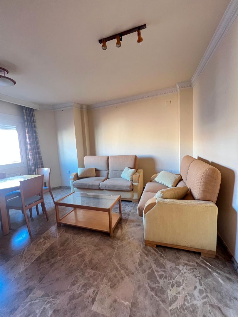 Living room of Apartment to rent in Ciudad Real Capital  with Heating, Terrace and Furnished