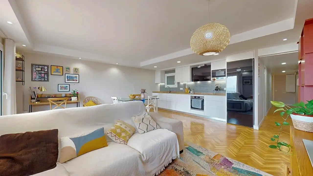 Sala de estar de Piso en venta en El Masnou con Aire acondicionado, Calefacción y Parquet