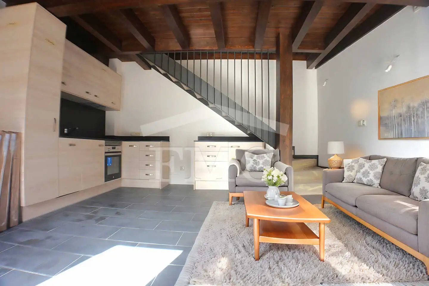 Wohnzimmer von Einfamilien-Reihenhaus zum Verkauf in Valcebollère mit Heizung, Parkett und Abstellraum