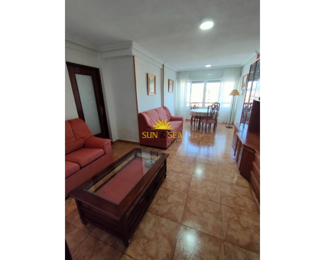 Living room of Flat to rent in Alicante / Alacant  with Heating, Furnished and Microwave