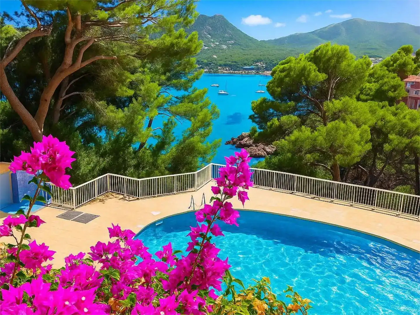 Schwimmbecken von Wohnungen zum Verkauf in Capdepera mit Klimaanlage, Schwimmbad und Balkon
