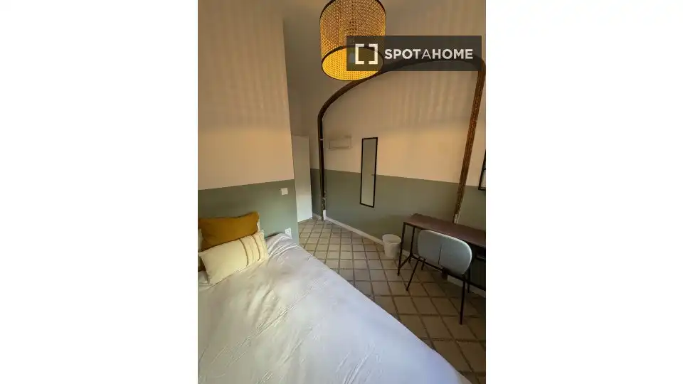 Bedroom of Flat for share in Barcelona  with Air Conditioner, Heating and Terrace