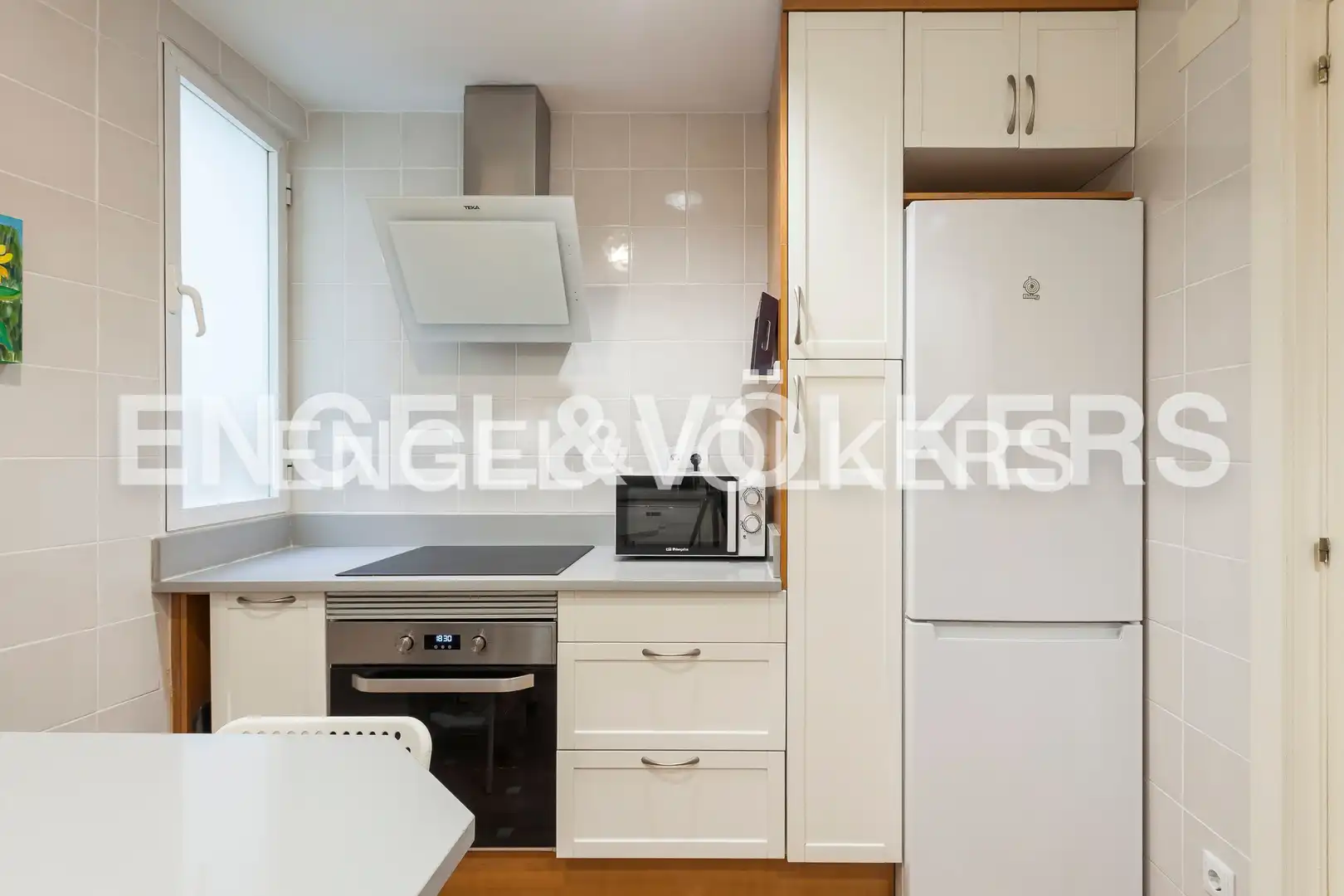 Kitchen of Flat for sale in Madrid  with Air Conditioner, Heating and Private garden