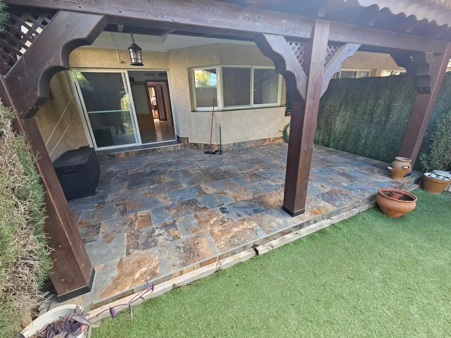 Terraza de Casa o chalet de alquiler en Alicante / Alacant con Aire acondicionado, Calefacción y Jardín privado