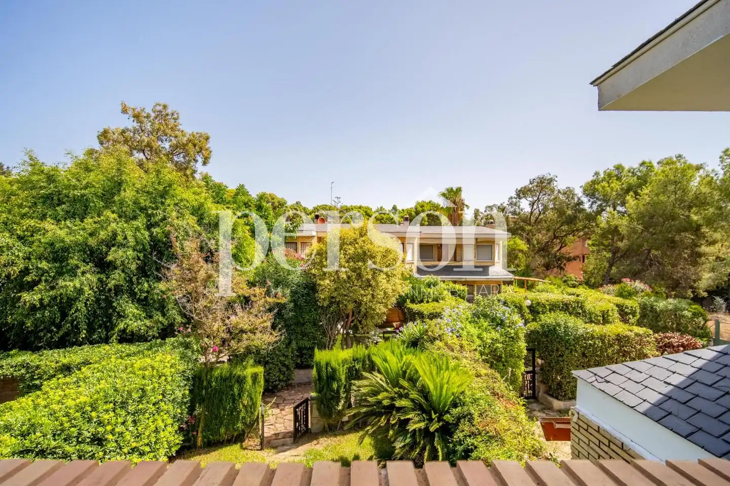 Jardí de Casa adosada de lloguer en Rocafort amb Aire condicionat, Calefacció i Jardí privat