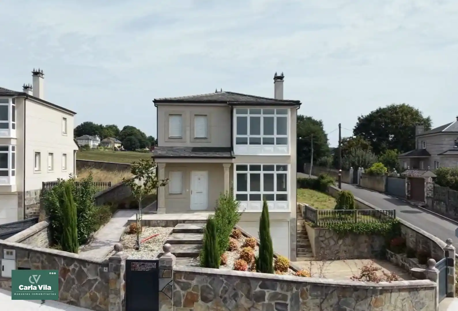 Exterior view of Houses for sale in Lugo  with Heating, Private garden and Parquet flooring